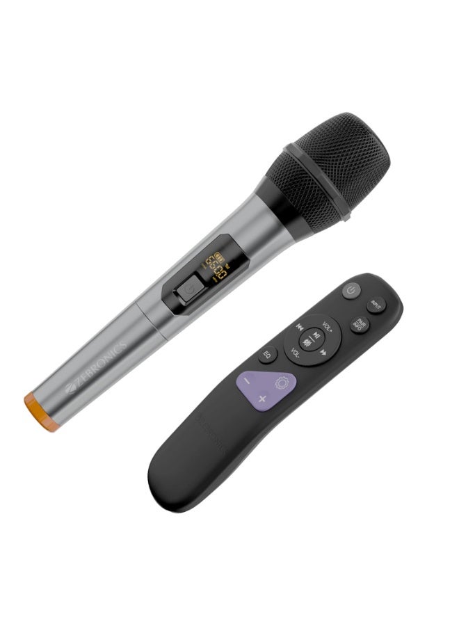 ZEBRONICS 1100 Watts Powerful Soundbar, 7.2.4 Home Theatre, Wireless, Dual Satellites & Driver Subwoofer, Dual Radiators, DTS X,Dolby Atmos, Karaoke UHF Mic, HDMI Earc, Optical (Juke BAR 10000), Black - Image 2